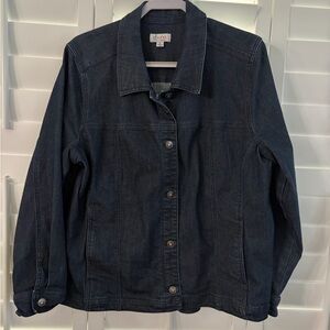 Denim&Co Dark Indigo Jean Jacket